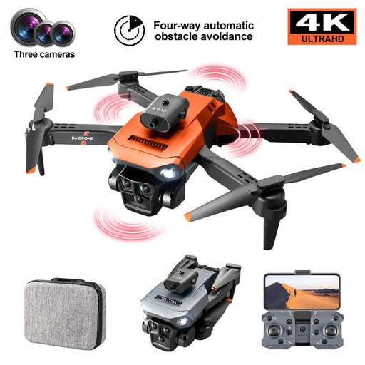 K6 Max Drone Three Camera 4K HD Four Way Obstacle Avoidance Optical Flow Positioning Hovering-RC Toys China-RC Toys China
