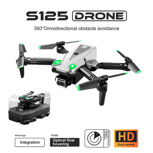 S125 Mini Folding Radio-controlled Aircraft Obstacle Avoidance Optical Flow Fixed HD Dual Camera Children Remote Control UAV-RC Toys China-RC Toys China