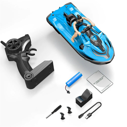 LMRC LM13-D RTR 2.4G 4CH RC Boat Motorboat Waterproof Speedboat Toys-RC Toys China-blue-1 battery-RC Toys China