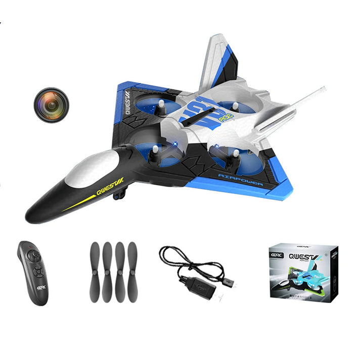 4DRC V31 Fighter 180mm Wingspan 2.4GHz 6CH EPP RC Airplane Glider RTF One Click Takeoff 360° Stunt Rollover Fixed Height Hover-RC Toys China-RC Toys China