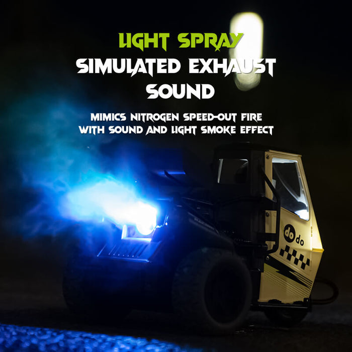 S810 1/16 2.4G RC Tricycle Motorcycle LED Light Spray Stunt Vehicle High Speed Differential Model-RC Toys China-RC Toys China