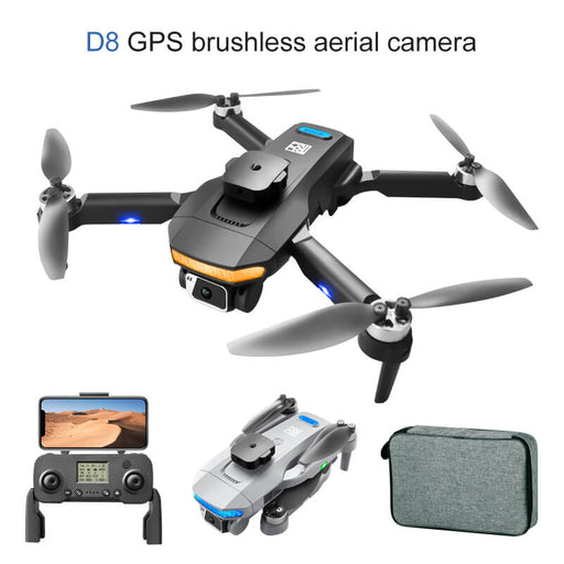 D8 PRO 4K HD Aerial Dual Camera RC Folding Drone Brushless GPS Optical Flow Obstacle Avoidance-RC Toys China-RC Toys China