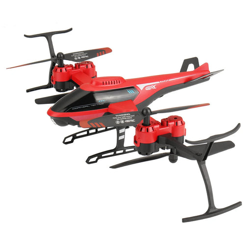 4DRC V10 2.4G 3.5CH 4K Cameras APP Controlled Altitude Hold Super Large Alloy RC Helicopter RTF-RC Toys China-red-1 battery-RC Toys China