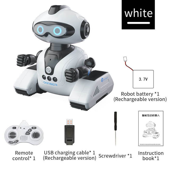 JJRC R22 RC Robot Sensing CADY WIDA Intelligent Programing Education Music Dance Auto Follow Gesture Control-RC Toys China-white-RC Toys China