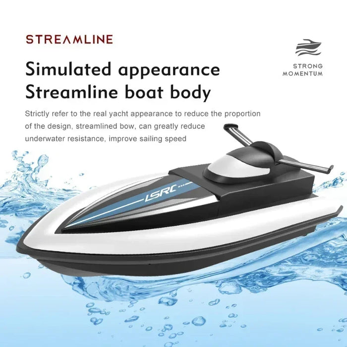 2.4GHz 4 Channels Electric RC Boat High speed Remote Control Boat Model 25MK/H Adults Kids Outdoor Toy