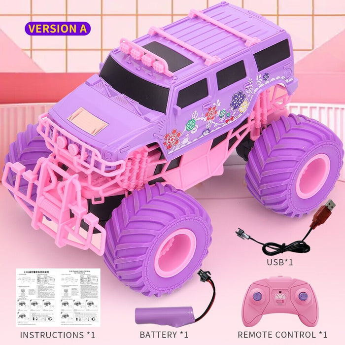 Q157 Climbing Car 2.4G Barbie Color Series Off-road Toy Car Beetle Shape Rechargeable Remote Control Car Girl's Toys-RC Toys China-A-Hummer-RC Toys China