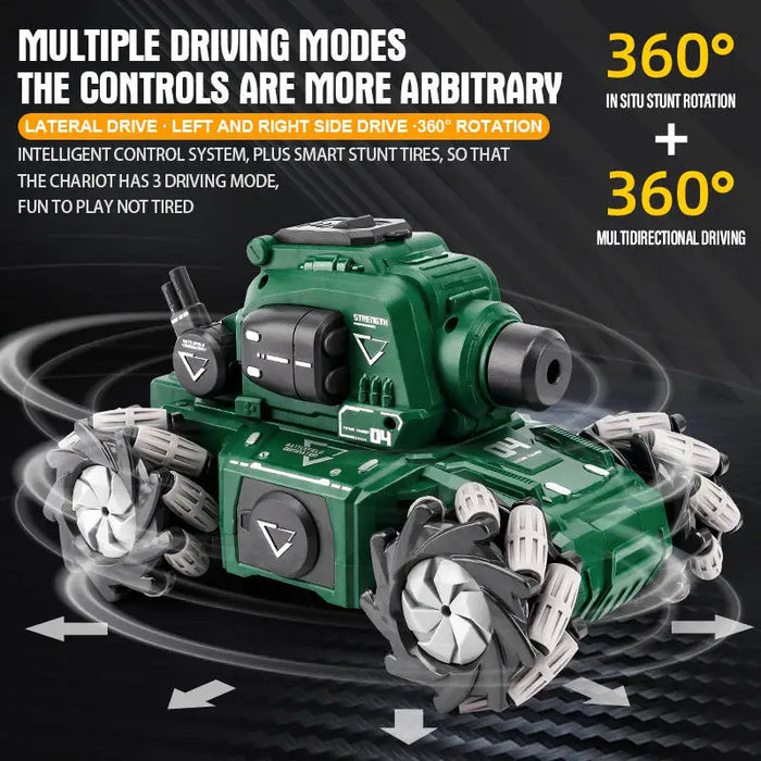 Children Water Bullet Vehicle Remote Control Vehicle Armored Tank Gesture Sensing Gravity Off Road Toy Vehicle Birthday Gifts