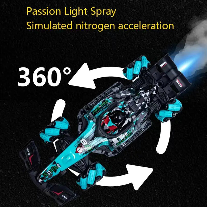 KF25 Gesture Sensing Spray Stunt 4WD Car Remote Control Racing F1 Equation Four Wheel Drive Off Road Toy Essential Gift For Boys