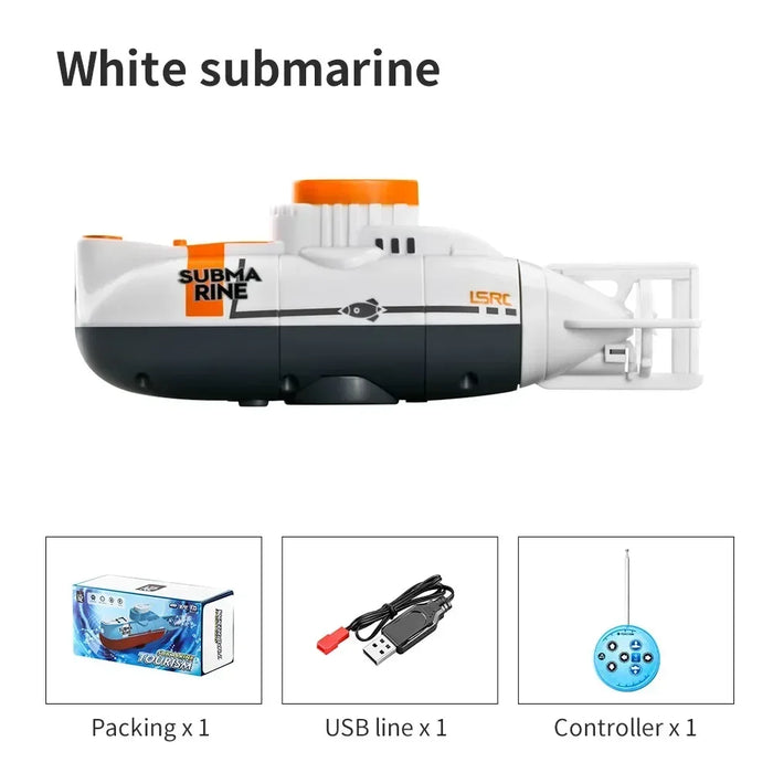 Mini High Speed RC Boat Simulation 25min Drive Remote Control Ship Waterproof Submarine Toy Military Model