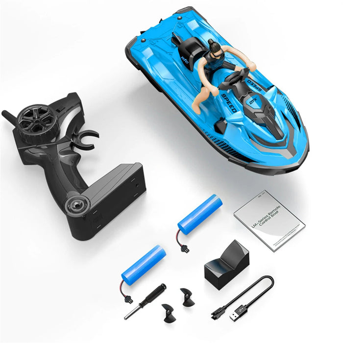 LMRC LM13-D RTR 2.4G 4CH RC Boat Motorboat Waterproof Speedboat Toys-RC Toys China-blue-2 batteries-RC Toys China
