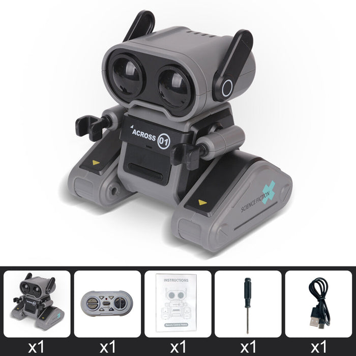 JYX001 Remote Control RC Robot 2.4Ghz Wireless 6-Wheel Drive 360° Omnidirectional Light Music Dancing-RC Toys China-Black-RC Toys China