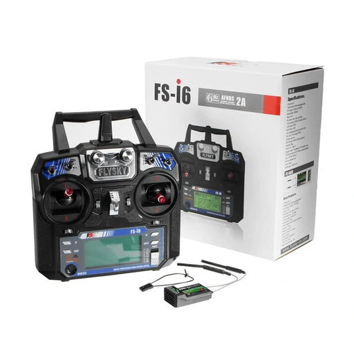 FlySky FS-i6 2.4G 6CH AFHDS RC Radio Transmitter With FS-iA6B Receiver for RC FPV Drone Engineering Vehicle Boat Robot-transmitter-RC Toys China-RC Toys China