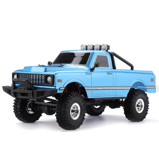 1/18 2.4G Mini Rock Crawler Off-road Indoor Truck RC Car Waterproof ESC Motor 3Line Servo Vehicle Models-RC Toys China-Blue-RC Toys China