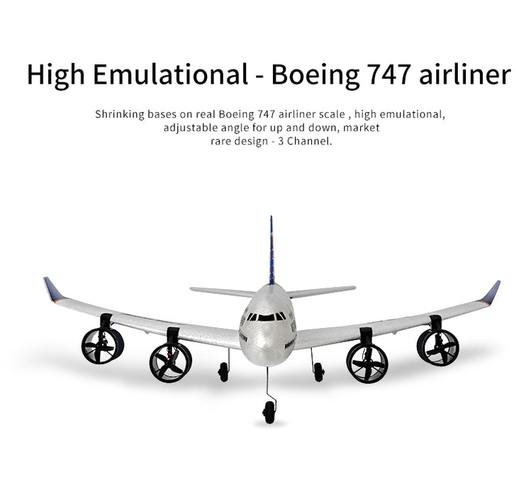 RC Boeing 747 Airliner 527mm Wingspan EPP 2.4Ghz 3CH Mini Aircraft Mode 2 Left Hand Throttle RTF Ready to Fly-RC Toys China-RC Toys China