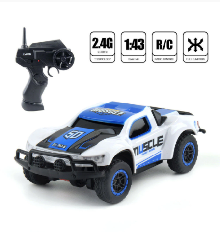 1/43 Mini RC Car Toy 2.4G 4WD High Speed Racing Electric Short Course Truck RTR RC Vehicle Model for Kids Gift-玩具-RC Toys China-RC Toys China