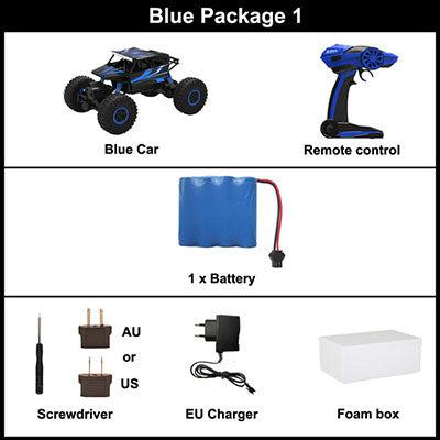 1:18 2.4GHz 4WD Rock Crawler 4x4 Off-Road RC Car-rc vehicle-ZHENDUO-blue-one-RC Toys China