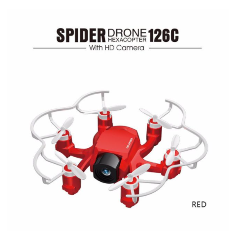 Six-motor Strong Power Left and Right Hand Throttle 2 Million Aerial Photography Mini Remote Control Drone Quadcopter-玩具-RC Toys China-red-RC Toys China