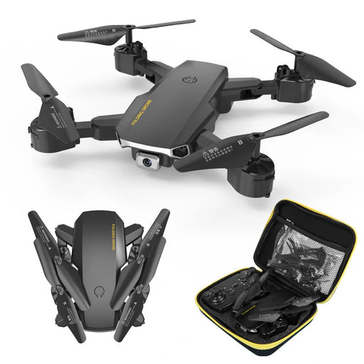 S60 Mini Drone WIFI FPV with 4K HD Camera Optical Flow Positioning 15mins Flight Time Foldable RC Quadcopter Drone RTF - Black Three Batteries-rc drone-RC Toys China-Black-One Battery-RC Toys China