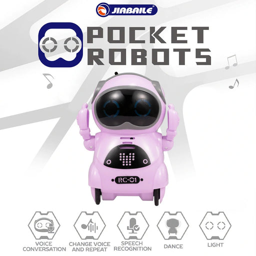 JIABAILE 939A Pocket Robot Intelligent Robot Speech Recognition Variable Tone Learning Tongue Multi functional Children's Toy-rc toy-RC Toys China-RC Toys China