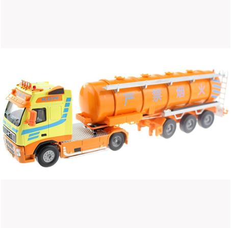 Tank Truck 6 Wheel Linkage Alloy Diecast Model Transportation Tools For Little Baby Gifts Engineering Vehicle Kids Toys-玩具-RC Toys China-orange-RC Toys China
