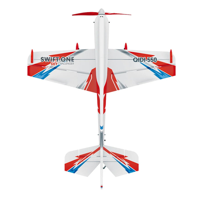 QIDI-550 SWIFT-ONE Sky Challenger 505mm Wingspan 2.4GHz 6CH 6-axis Gyro 3D/6G Switchable One Key Hanging 3D Stunts EPP RC Airplane Glider RTF Compatible S-BUS DSM Signal-RC Toys China-RC Toys China