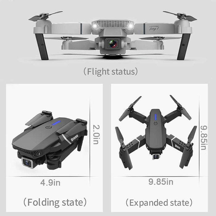 E88Pro Drone GPS HD 4K Dual-Camera FPV RC Quadcopter (US Stock)-玩具-RC Toys China-RC Toys China