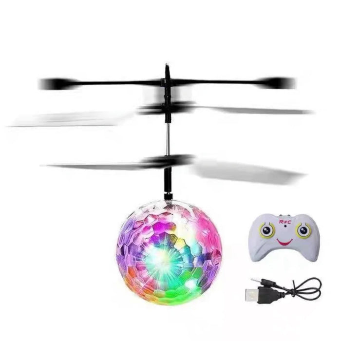 Mini Gesture Sensing Levitation Flying Led Light Crystal Ball RC Helicopter Kids Toys-rc helicopter-RC Toys China-Crystal ball + charging cable + acceleration switch-RC Toys China