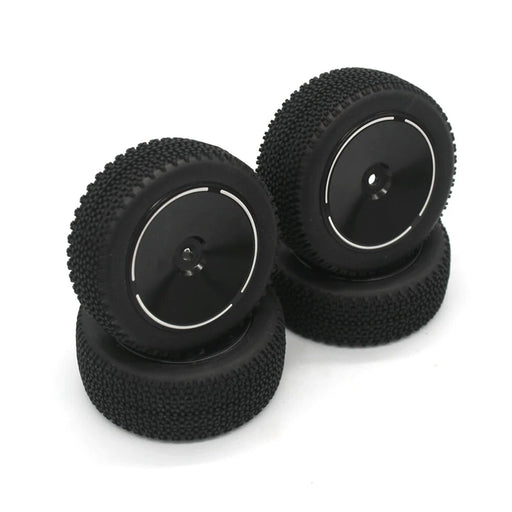 4PCS Upgraded Metal Rims Tires Wheel Hub for Wltoys 144001 144010 124016 124017 124018 124019 1/12 1/14-RC Toys China-black-RC Toys China