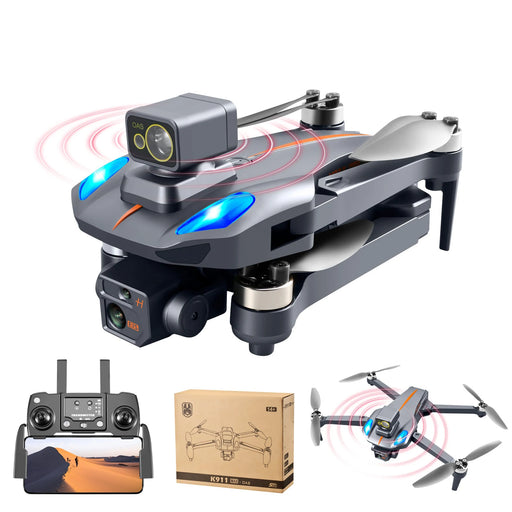 XKJ K911 Max 5G WIFI FPV GPS with 8K ESC Dual Camera 360° Obstacle Avoidance Optical Flow Positioning Brushless 225g Foldable RC Drone Quadcopter RTF - With Obstacle Avoider Two Batteries-rc drone-RC Toys China-RC Toys China