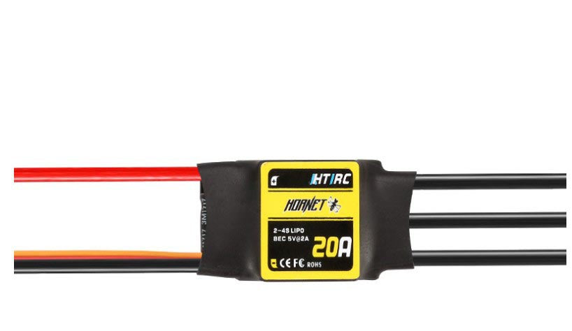 Htirc Hornet Series 2-4S Brushless ESC With 5V/2A BEC 12/20A-RC Toys China-20a-RC Toys China