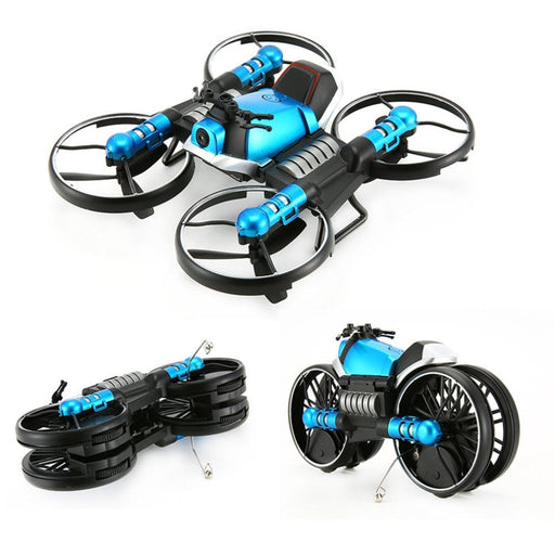 HeHengDa Toys H6 2.4G 2 In 1 Electric RC Deformation Motorcycle Drone WIFI Control Car RTR Model-RC Toys China-RC Toys China