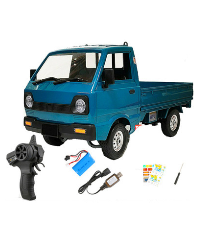 Suzuki Carry 1:10 2WD RC Car Simulation Drift Climbing Truck LED Light on-road 260 Brushed Motor D12 for Kids Gifts Toys-玩具-RC Toys China-blue-RC Toys China