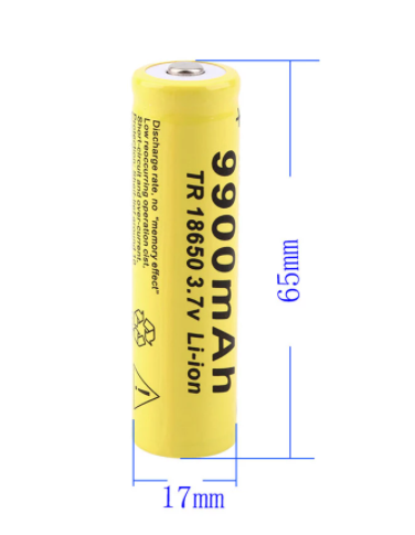 3.7V 18650 9900mAh Capacity Li-ion Rechargeable Battery for Remote Control Toys Flashlight Torch Yellow Shell Batteries-玩具-RC Toys China-RC Toys China