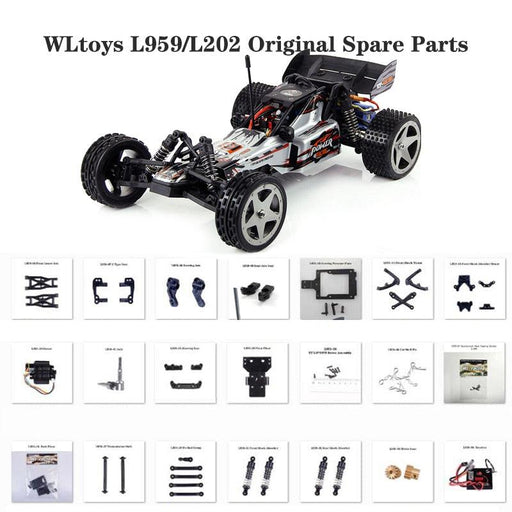 L959 Original Parts 01 To 66 Wltoys L959-A L202 RC Car Spare Rear Axle Arm Wavefront Box Gear Connecting Suspension-rc accessory-ZHENDUO-RC Toys China