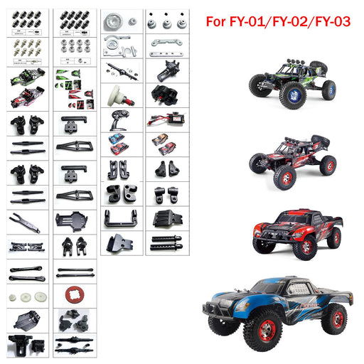 FY01 FY02 FY03 Desert Falcon Off-road Vehicle Remote Control Car General Parts Original Parts-ZHENDUO-RC Toys China