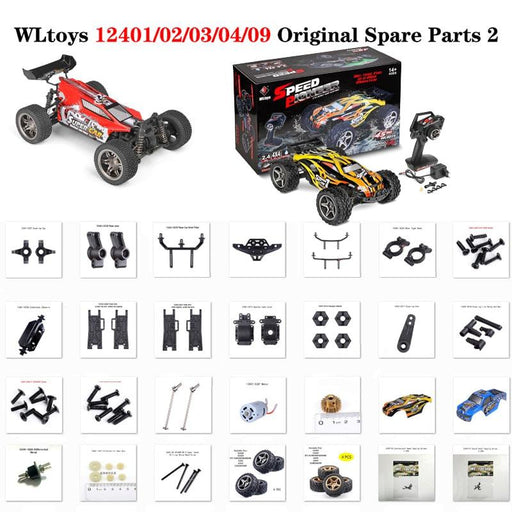 Wltoys RC Car Spare Parts 1/10 Original Accessories 124 01 02 03 04 Metal Motor Gear Wheel Shell Pillar-rc accessory-ZHENDUO-RC Toys China