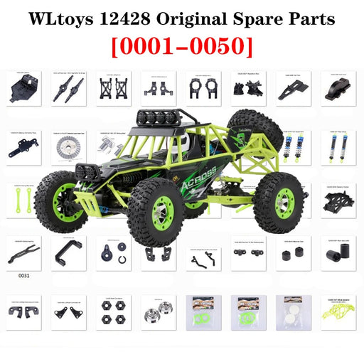 12428 Original Parts 0001-0050 Wltoys 12428 12423 RC Car Spare Parts-rc accessory-ZHENDUO-RC Toys China