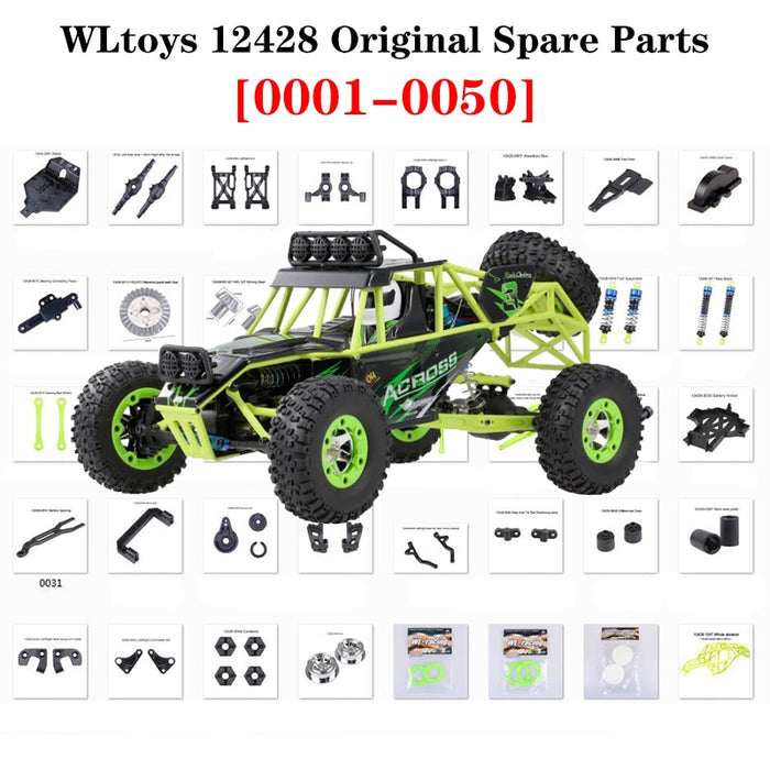 12428 Original Parts 0001-0050 Wltoys 12428 12423 RC Car Spare Parts-rc accessory-ZHENDUO-RC Toys China