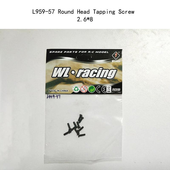 Wltoys RC Car Spare Parts 1/10 Original Accessories 124 01 02 03 04 Metal Motor Gear Wheel Shell Pillar-rc accessory-ZHENDUO-L959-57-RC Toys China