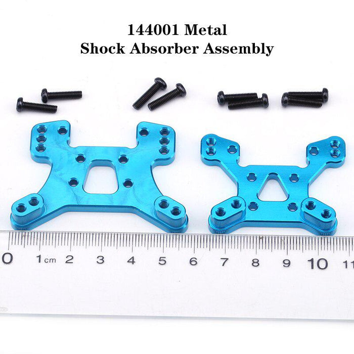 WLtoys 144001 1/14 RC Car Blue Upgrade Metal Spare Parts Swing Arm Wheel Steering Cup Tie Rod Kit Differential Accessories-rc accessory-ZHENDUO-11410-RC Toys China