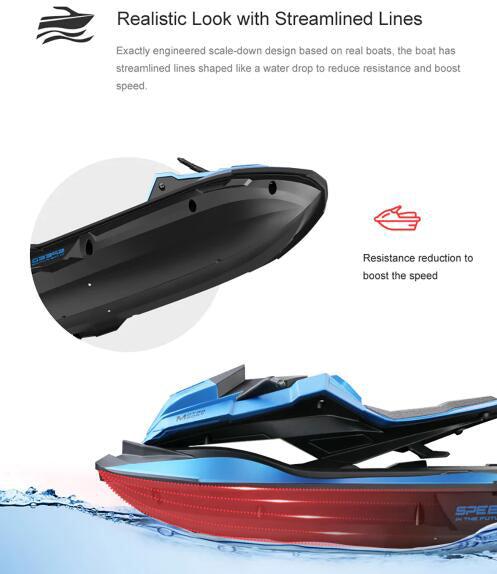 JJRC S9 Seeker RC Boat Motorcycle Remote Control Motorboat 1/14 2.4G-rc boat-ZHENDUO-RC Toys China