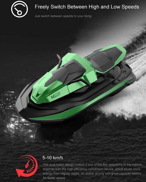 JJRC S9 Seeker RC Boat Motorcycle Remote Control Motorboat 1/14 2.4G-rc boat-ZHENDUO-RC Toys China