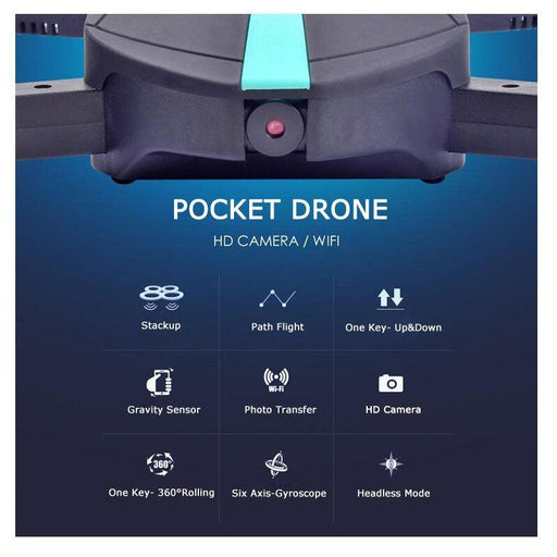 JY018 Mini Foldable RC Pocket Drone-rc drone-ZHENDUO-RC Toys China