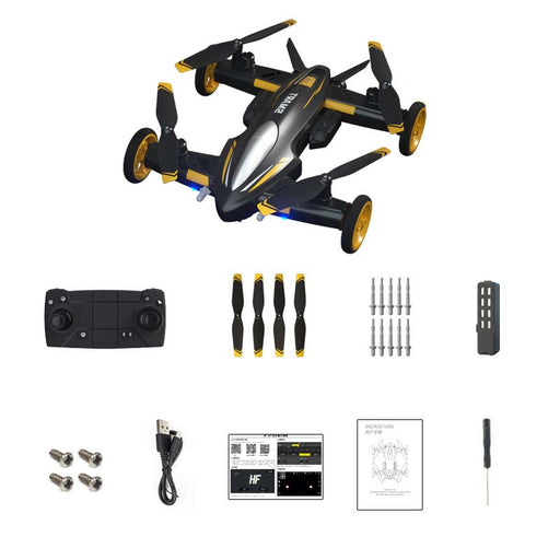 JJRC H110 2-In-1 Land Air Dual Mode WiFi FPV 4K HD 480P Camera RC Drone Quadcopter Altitude Hold Flying Car Battle 2.4G RTF-RC Toys China-with camera-gold-RC Toys China