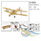Dancing Wings Hobby S19 Mini Tiger Moth 980mm Wingspan Balsa Wood RC Airplane Biplane KIT+Power Combo-RC Toys China-RC Toys China
