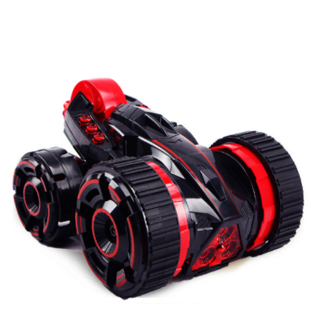 Wireless RC Car 5 Wheels Special Stunt 360 Degree Spin And Rotation Double-Side High Speed Racing Car Light Radio Electric Toy-玩具-RC Toys China-red-RC Toys China