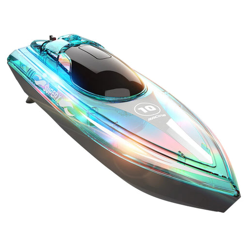 RC Boat with Case V555 2.4GHz Lighting Racing RC Boat 15KM/H With Bright LED Light For Adults and Kids With Rechargeable Battery-rc boat-RC Toys China-RC Toys China