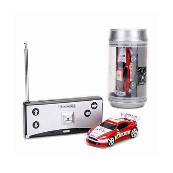 Coke Can Mini Radio Remote Control Micro Racing RC Car-RC Toys China-Red & White-RC Toys China
