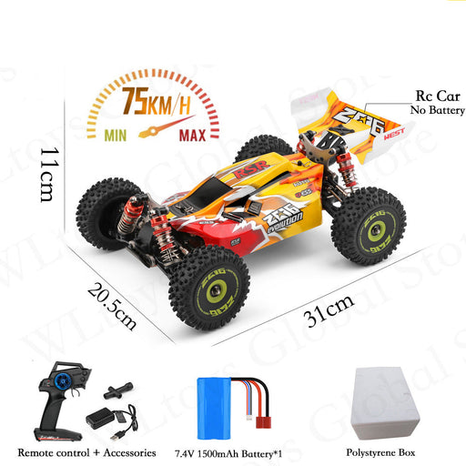 WLtoys 144010 RC Car 75KM/H High Speed Off-Road 2.4G Brushless 4WD Electric Remote Control Drift Toys For Children Racing-rc car-RC Toys China-RC Toys China