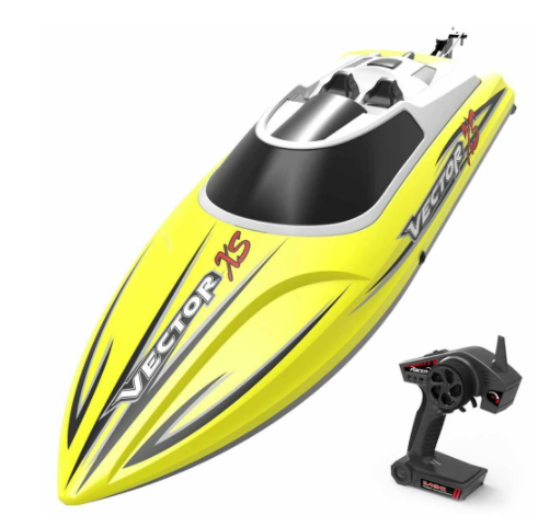 Vector XS 30km/h RC Boat with Self-Righting & Reverse Function RTR Model Radio Control Boat Toys Model Ship Green Yellow Color-玩具-RC Toys China-yellow-RC Toys China